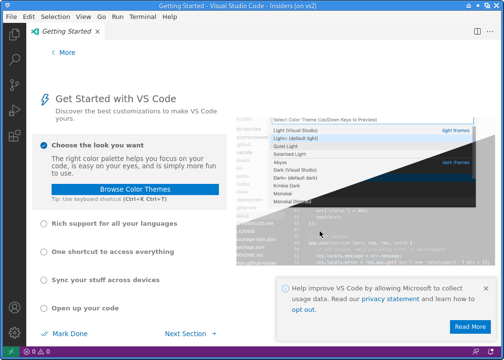 vscode-start